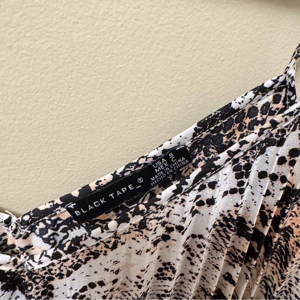 Snake Print Pleated Cami Top - Picture 2 of 6
